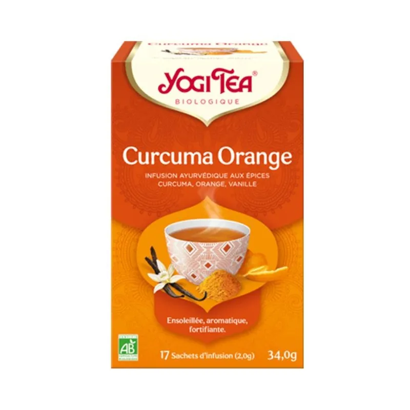 Yogi Tea Infusion Curcuma Orange Bio Vegan 17 Sachets Yogi Tea Infusion Curcuma Orange Bio Vegan 17 Sachets