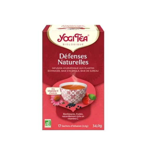 Yogi Tea Infusion Défenses Naturelles Bio Vegan 17 Sachets Yogi Tea Infusion Défenses Naturelles Bio Vegan 17 Sachets