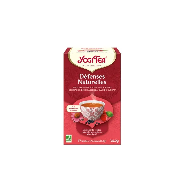 Yogi Tea Infusion Défenses Naturelles Bio Vegan 17 Sachets Yogi Tea Infusion Défenses Naturelles Bio Vegan 17 Sachets