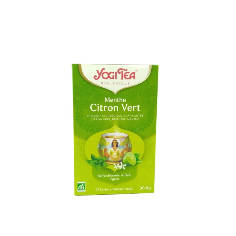 Yogi Tea Infusion Menthe Citron Vert 17 Sachets