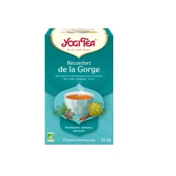 Yogi Tea Infusion Réconfort De La Gorge Bio Vegan 17 Sachets