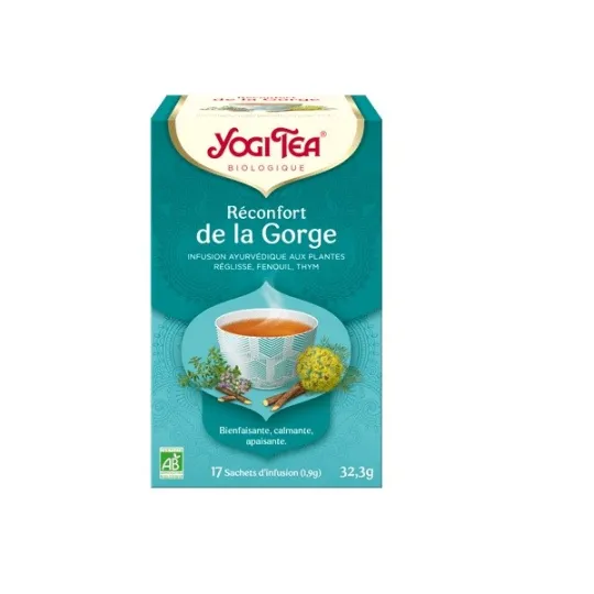 Yogi Tea Infusion Réconfort De La Gorge Bio Vegan 17 Sachets Yogi Tea Infusion Réconfort De La Gorge Bio Vegan 17 Sachets