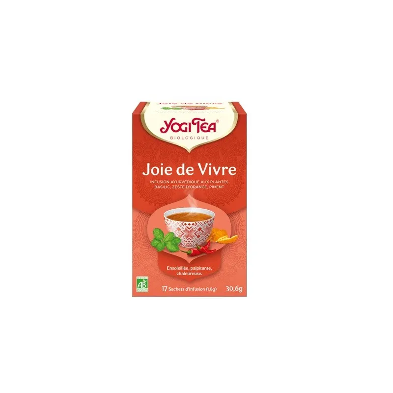 Yogi Tea Joie de Vivre Infusion Ayruvédique Bio Vegan 17 Sachets