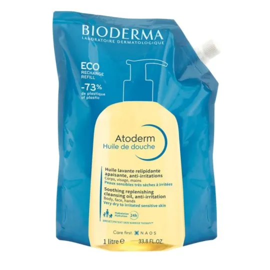 Bioderma Atoderm Huile de Douche 1 litre Eco Recharge Bioderma Atoderm Huile de Douche 1 litre Eco Recharge