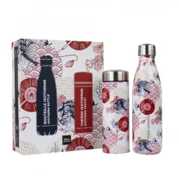 Yoko Design Coffret Bouteille Isotherme et Théière Isotherme Japon