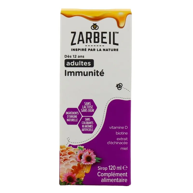 Zarbeil Sirop Immunité Adultes 120ml Zarbeil Sirop Immunité Adultes 120ml