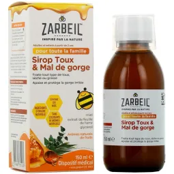 Zarbeil Sirop Toux & Mal de Gorge 150ml