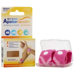 Sea Band Bracelets Apaise-nausées Enfant-Rose