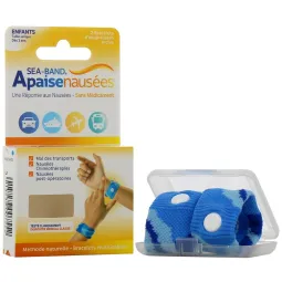 Sea Band Bracelets Apaise-nausées Enfant-Bleu