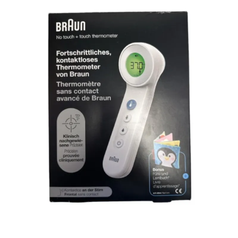 Braun Sensian 7 Thermomètre sans contact BNT400 + livre d'apprentissage Braun Sensian 7 Thermomètre sans contact BNT400 + livre d'apprentissage