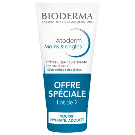 Bioderma Atoderm Mains & Ongles 3X50ml dont 50ml OFFERTS Bioderma Atoderm Mains & Ongles 3X50ml dont 50ml OFFERTS