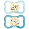 MAM Supreme 2 Sucettes Silicone Nuit 18 mois