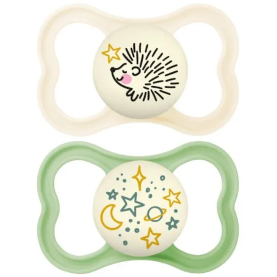 MAM Supreme 2 Sucettes Silicone Nuit 18 mois