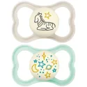 MAM Supreme 2 Sucettes Silicone Nuit 6 mois