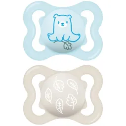 MAM Supreme 2 Sucettes Silicone Nuit 2-6 mois