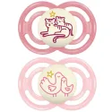 MAM Perfect 2 Sucettes Silicone Nuit Animaux 18 mois