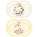 MAM Perfect 2 Sucettes Silicone Nuit Animaux 18 mois