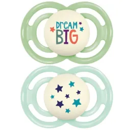 MAM Perfect 2 Sucettes Silicone Nuit 18 mois