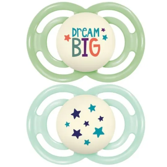 MAM Perfect 2 Sucettes Silicone Nuit 18 mois