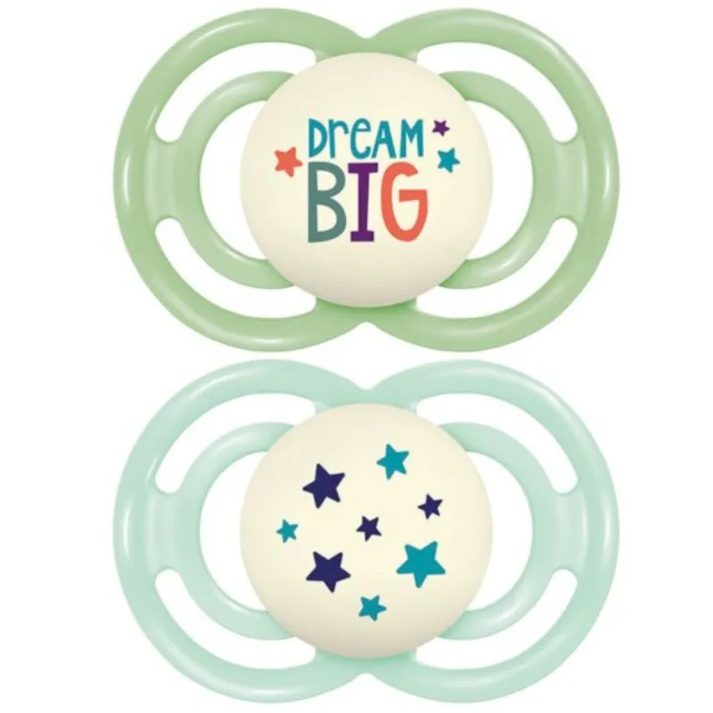 MAM Perfect 2 Sucettes Silicone Nuit 18 mois