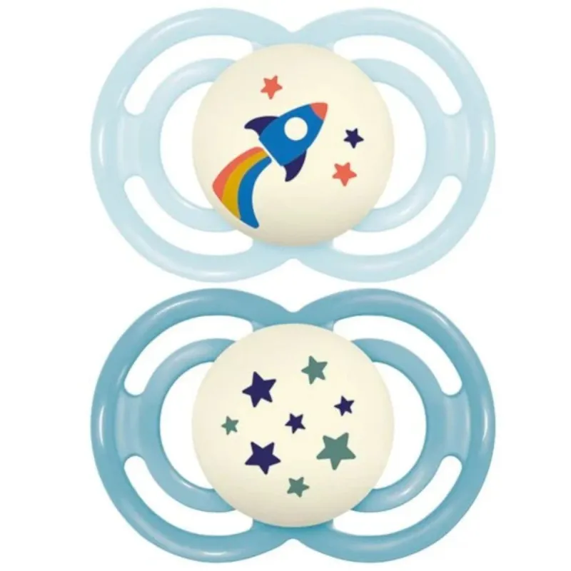 MAM Perfect 2 Sucettes Silicone Nuit 18 mois