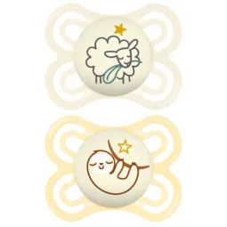 MAM Perfect 2 Sucettes Silicone Nuit 2-6 mois