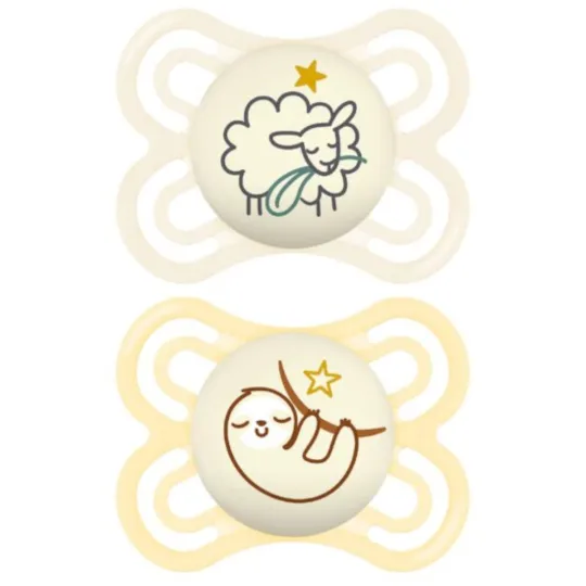 MAM Perfect 2 Sucettes Silicone Nuit 2-6 mois