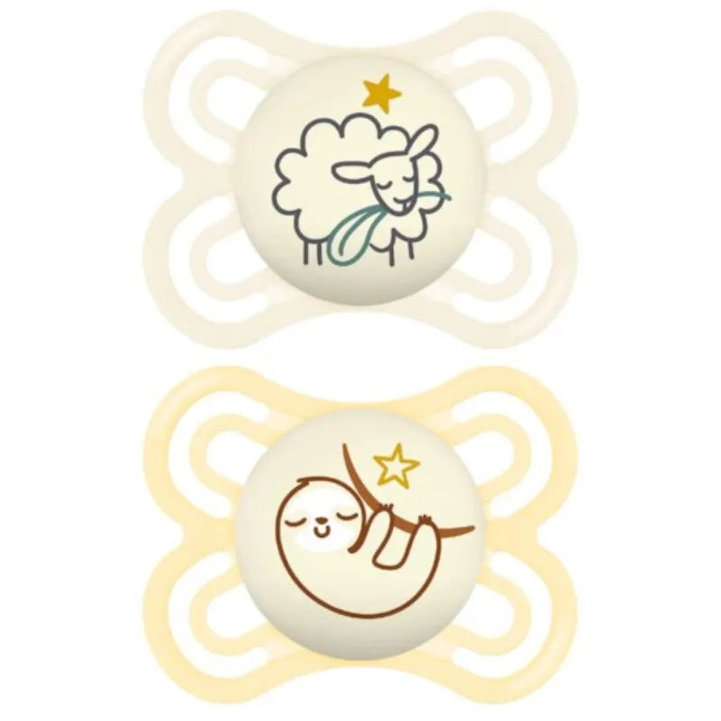 MAM Perfect 2 Sucettes Silicone Nuit 2-6 mois