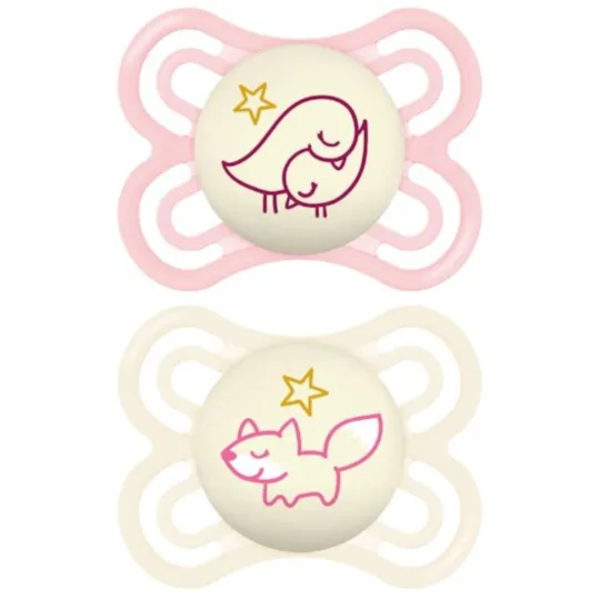 MAM Perfect 2 Sucettes Silicone Nuit 2-6 mois