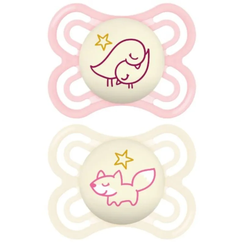 MAM Perfect 2 Sucettes Silicone Nuit 2-6 mois
