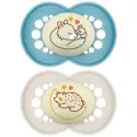 MAM Original 2 Sucettes Silicone Nuit 6 mois