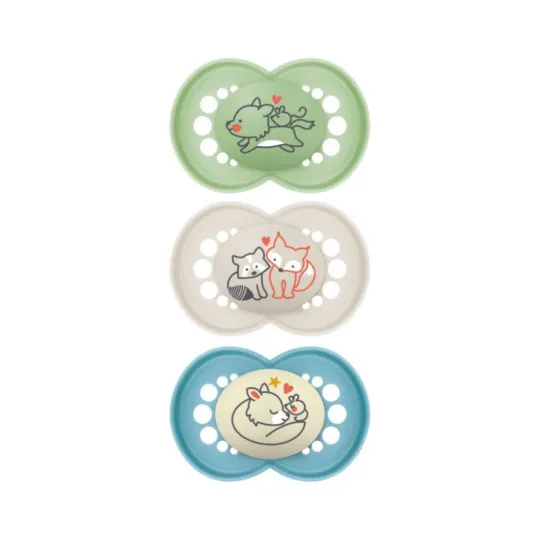 MAM Original 3 Sucettes Silicone 18 mois