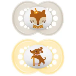 MAM Original 2 Sucettes Silicone Fête 18 mois