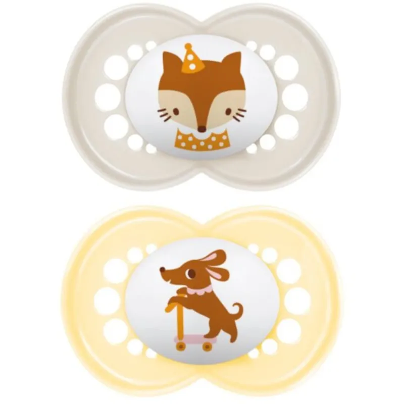 MAM Original 2 Sucettes Silicone Fête 18 mois