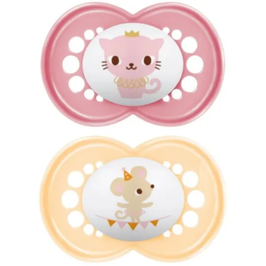 MAM Original 2 Sucettes Silicone Fête 18 mois