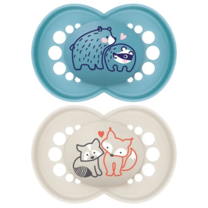 MAM Original 2 Sucettes Silicone Amis 6 mois