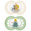 MAM Original 2 Sucettes Silicone Duo Animaux 6 mois