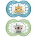 MAM Original 2 Sucettes Silicone Fête 6 mois