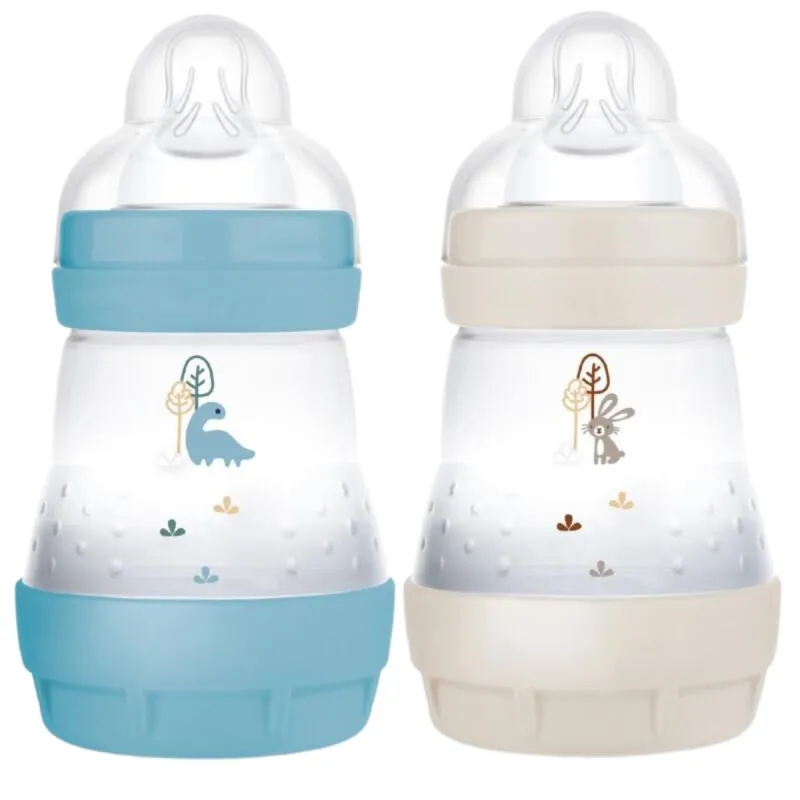 Mam 2 Biberons Easy Start 0 mois 160ml Bleu Sable