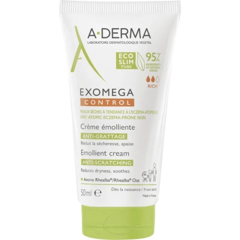 A-Derma Exomega Control Crème Emolliente Anti-grattage Riche 50ml