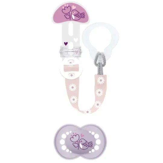 MAM Original Attache-sucette & Sucette Silicone Amis 6+ mois