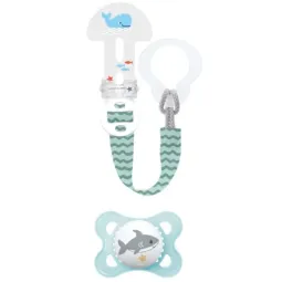 MAM Original Attache-sucette & Sucette Silicone Amis 2-6 mois