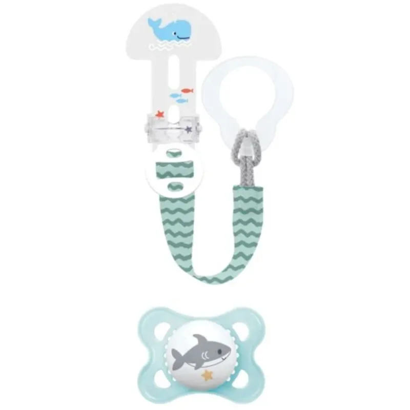 MAM Original Attache-sucette & Sucette Silicone Amis 2-6 mois