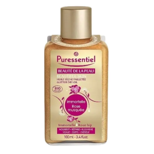 Puressentiel Beauté de la Peau Huile Sèche Pailletée 100ml Puressentiel Beauté de la Peau Huile Sèche Pailletée 100ml