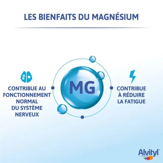 Alvityl Magnésium Vitamine B6 Abricot 45 gommes