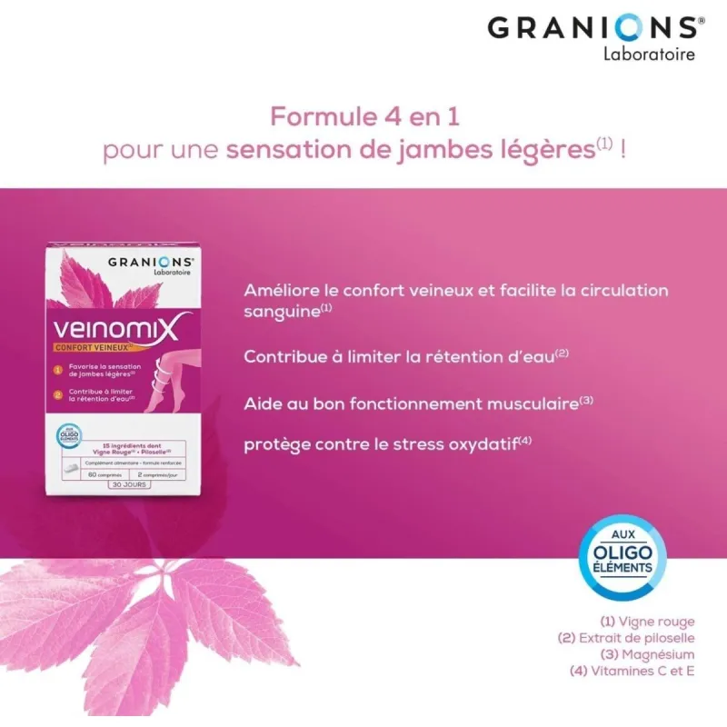 Granions Veinomix 60 Comprimés