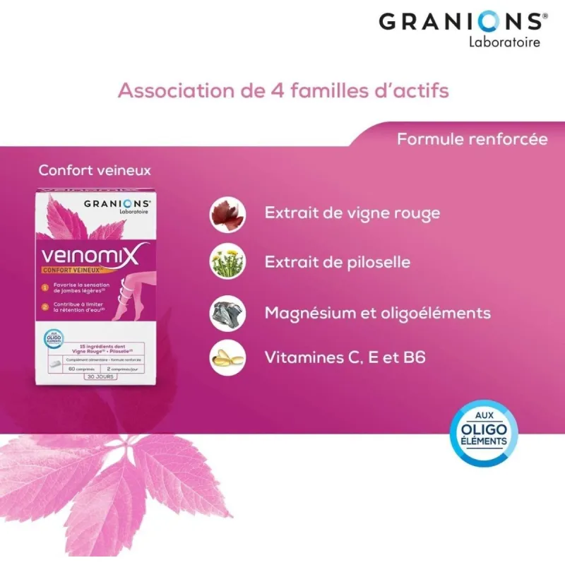 Granions Veinomix 60 Comprimés