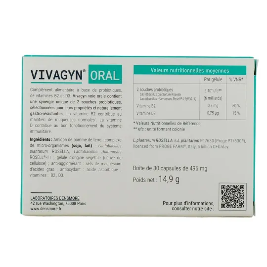 Densmore Vivagyn Oral 30 gélules