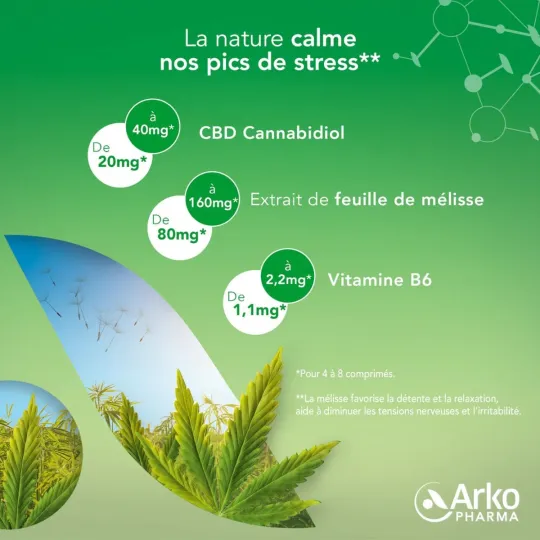 Arkopharma Arkorelax CBD Felxi-doses 60 mini comprimés