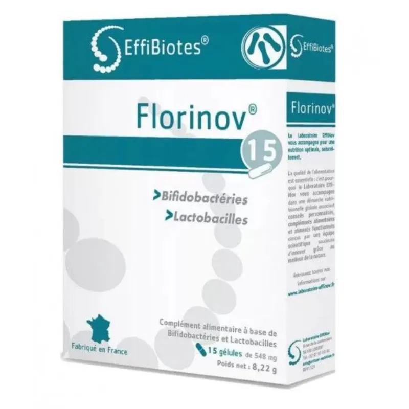 Florinov probiotiques 15 gélules Florinov probiotiques 15 gélules